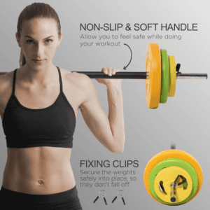 Homcom 20kg Adjustable Barbell Set