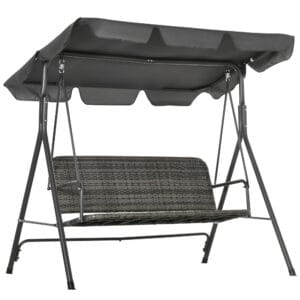 Outsunny 3-person Rattan Swing Bench