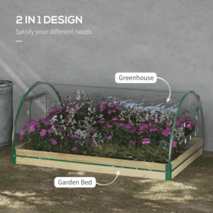 Outsunny Raised Bed w/ Greenhouse