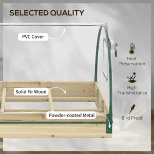 Outsunny Raised Bed w/ Greenhouse