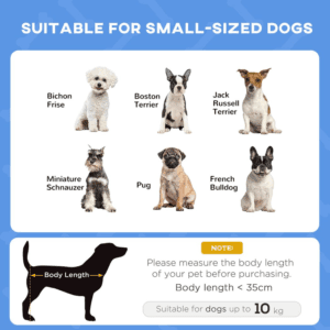 PawHut Elevated Dog Bed Cooling Blue 61cm