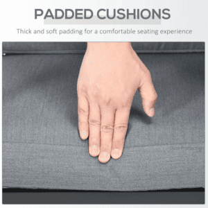 Outsunny Furniture Set w/ Gas Firepit Table