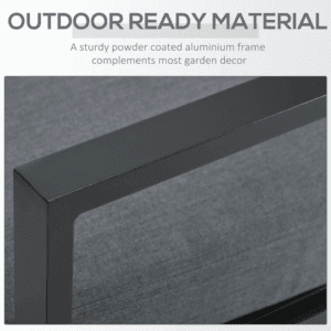 Outsunny Furniture Set w/ Gas Firepit Table