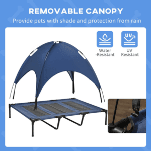 PawHut Elevated Dog Bed Cooling Blue