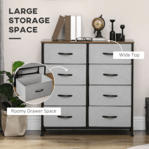 Homcom Chest of Drawers w/ 8 Drawers