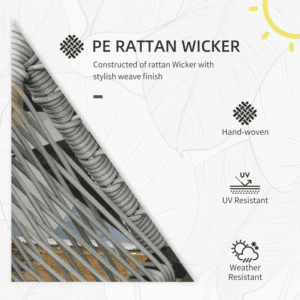 Outsunny Furniture Set with Sofa Coffee Table