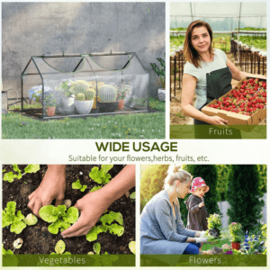 Outsunny Greenhouse w/ 2 Windows Clear