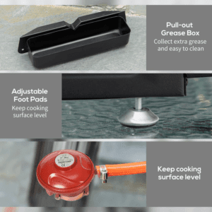 Outsunny Portable Gas BBQ Grill