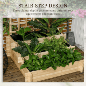 Outsunny 3 Tier Garden Planter