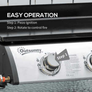 Outsunny Portable Gas BBQ Grill