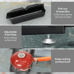 Outsunny Portable Gas BBQ Grill