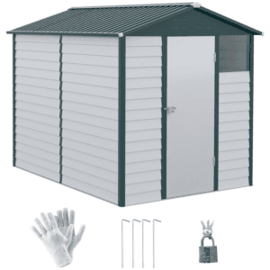 Outsunny Metal Garden Shed 9 x 6ft