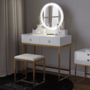 HOMCOM Dressing Table With Mirror