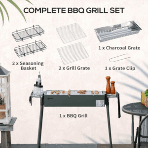 Outsunny Portable Charcoal Barbecue Grill