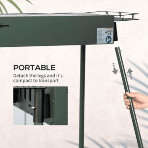 Outsunny Portable Charcoal Barbecue Grill