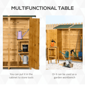 Outsunny Garden Shed Organizer w/ Table