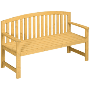 Outsunny Garden Bench 2 Person Wooden