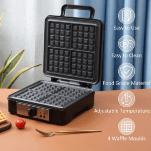 Homcom 4 Slice Waffle Maker 1200W