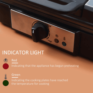 Homcom 4 Slice Waffle Maker 1200W