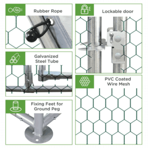 PawHut Walk In Chicken Coop/Run