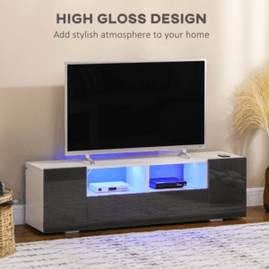Homcom High Gloss TV Cabinet TVs up to 60"