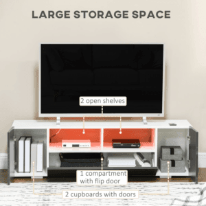 Homcom High Gloss TV Cabinet TVs up to 60"