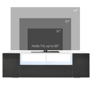 Homcom High Gloss TV Cabinet TVs up to 60"
