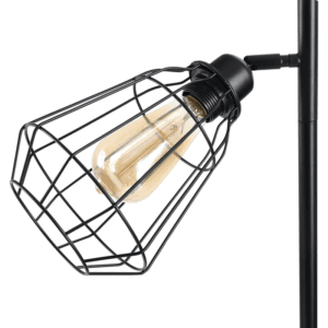 Homcom Birdcage Floor Lamp w/ 3 Lights Round Base
