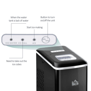 Homcom Ice Maker 12kg/24H w/ Scoop