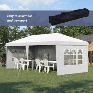 Outsunny Gazebo Marquee 3 x 6m