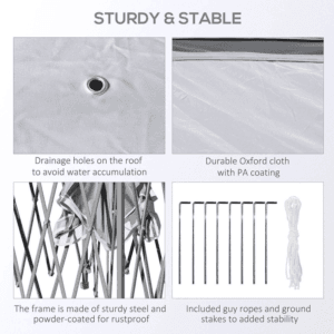 Outsunny Pop Up Gazebo Grey