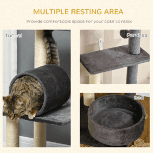 Pawhut 121cm Cat Tree Tower