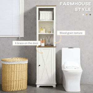 Kleankin Tall Bathroom Cabinet