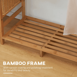 Homcom Bamboo Clothes Rail 6 Tier