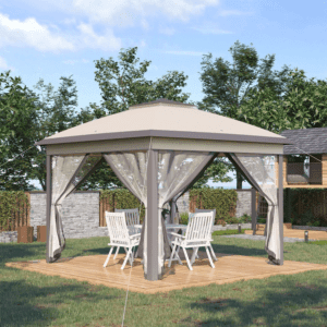 Outsunny Pop Up Gazebo Beige