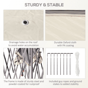 Outsunny Pop Up Gazebo Beige