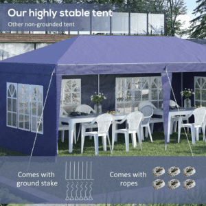 Outsunny Gazebo Marquee 3 x 6m