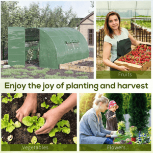 Outsunny Polytunnel Greenhouse Galvanised Steel