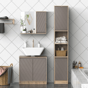 Homcom Wall Mount Bathroom Cabinet