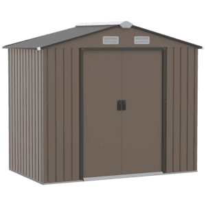 Outsunny Garden Shed w/Locking Door Brown