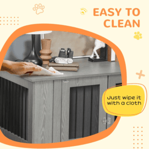 PawHut Dog Crate Kennel Cage End Table