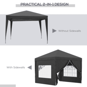 Outsunny Pop Up Gazebo Tent 3 x 3m