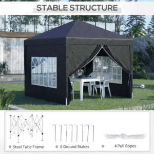 Outsunny Pop Up Gazebo Tent 3 x 3m