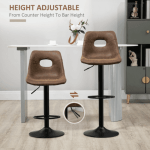 Homcom Retro Bar Stools Set of 2