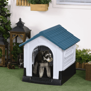 PawHut Dog Kennel Plastic Dog House