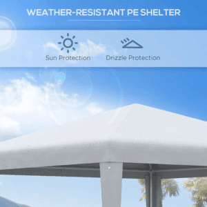 Outsunny 2.7 x 2.7m Small Gazebo White