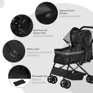 PawHut Pet Stroller Travel Carriage