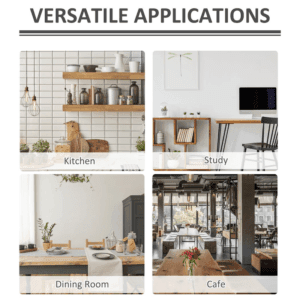 Homcom Dining Chairs High Back Velvet-Touch