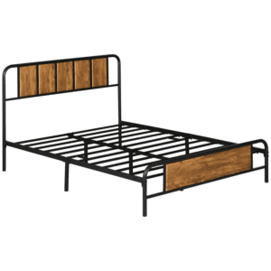 Homcom Double Bed Frame Steel Base