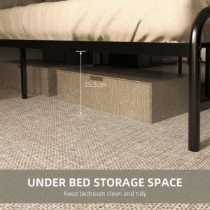 Homcom Double Bed Frame Steel Base